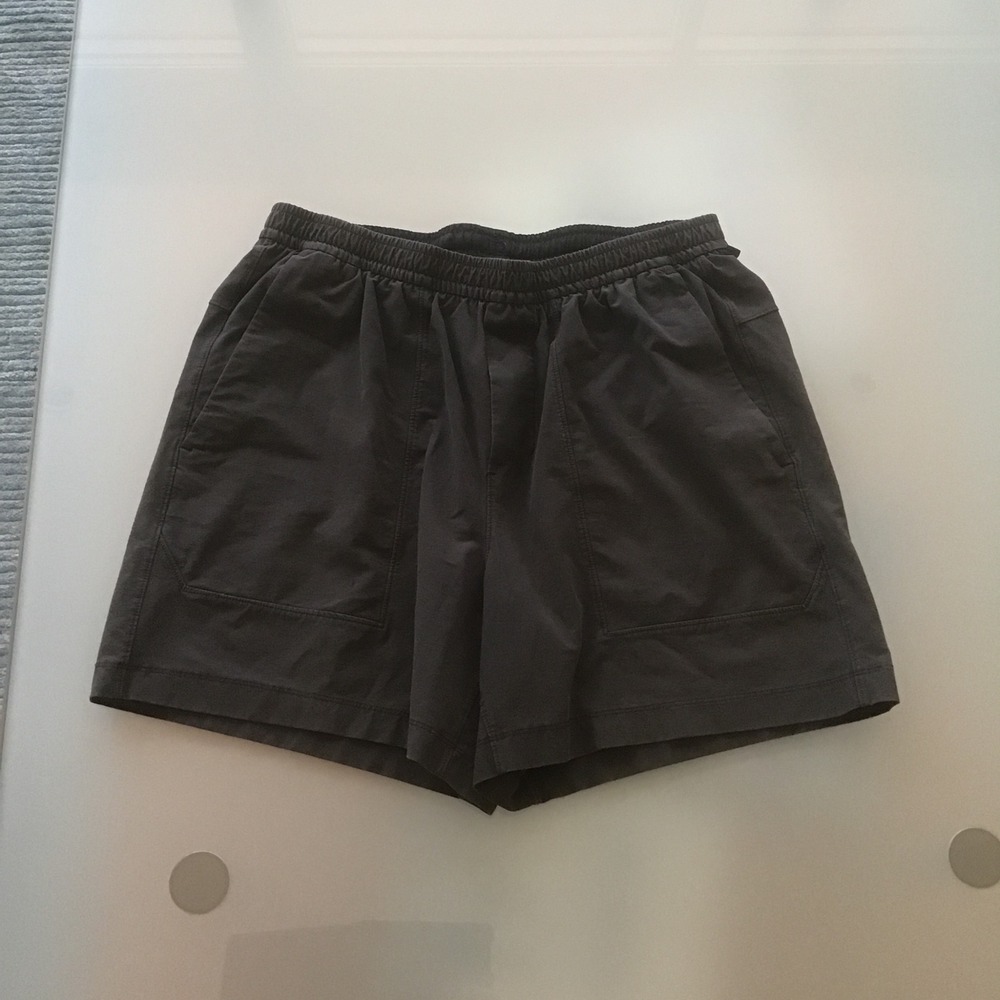 Lululemon Mens Bowline Short 5" Ripstop Dark Grey Charcoal LM7BDDS M